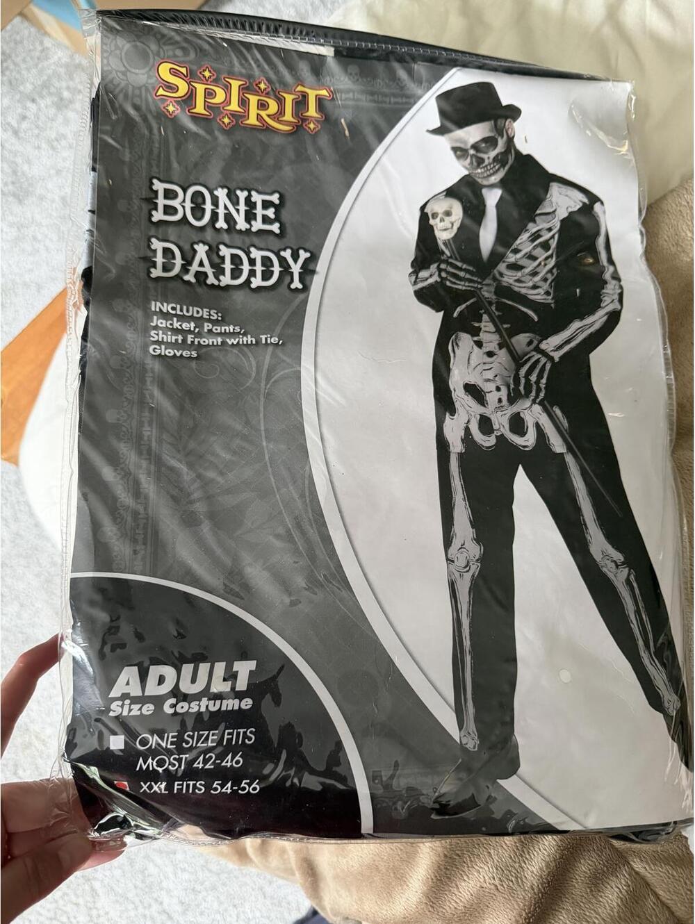 Spirit Halloween Bone Daddy Adult Costume